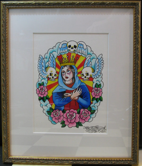 Madonna Watercolor Framed - Image 2