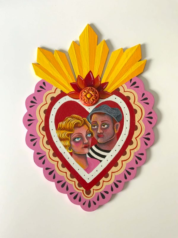 Milagros Heart Portrait of a Couple